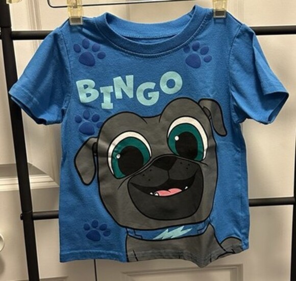 Other - Bluey Bingo Puppy Dog Pals Kids 4T Blue Graphic T-Shirt Short Sleeve Cotton